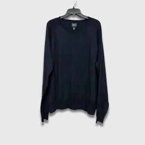 14th & Union Long Sleeve Sweater Ribbed Texture Crew Neck Black Men’s 2XL NWOT